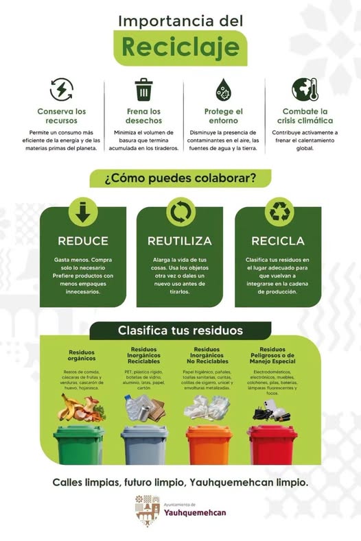 Reciclaje y manejo de la basura en Yauhquemehcan